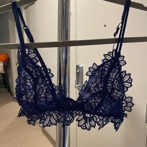 Secret Possessions Navy Lace Bralette